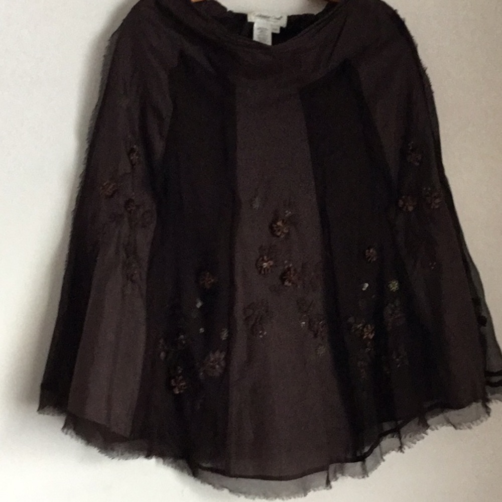 Skirt in brown by coldwater creek size PXS